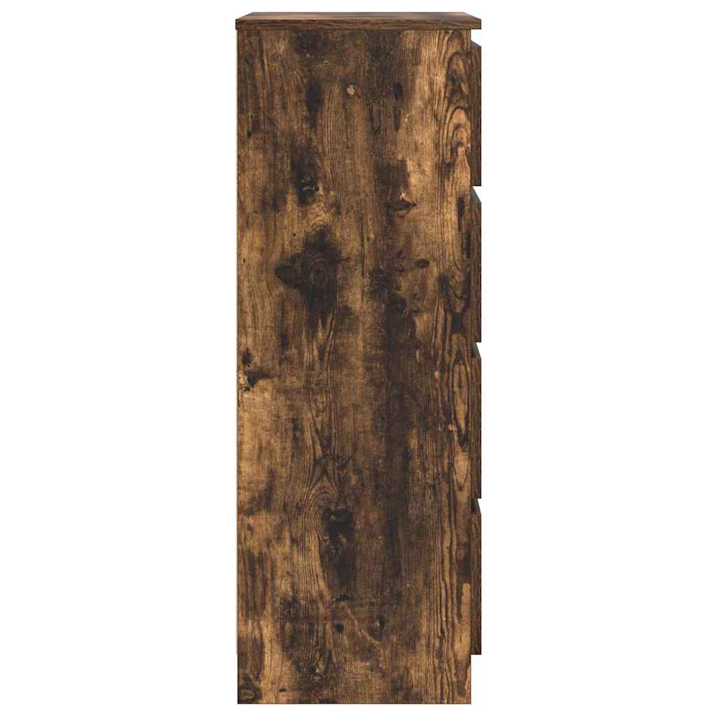 Šoninė spintelė, dūminio ąžuolo spalvos, 60x35x98,5 cm, mediena