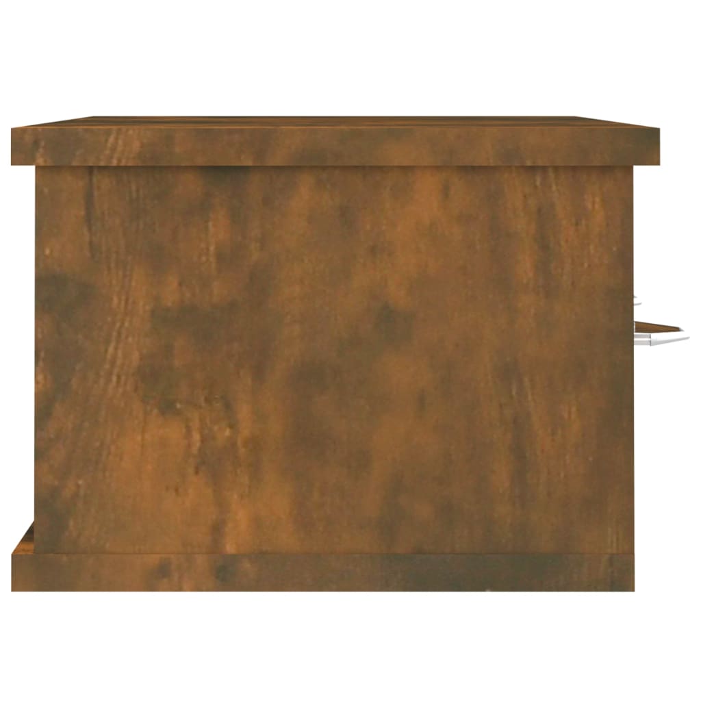 Wall cabinet, smoke oak, 60x26x18.5cm, wood