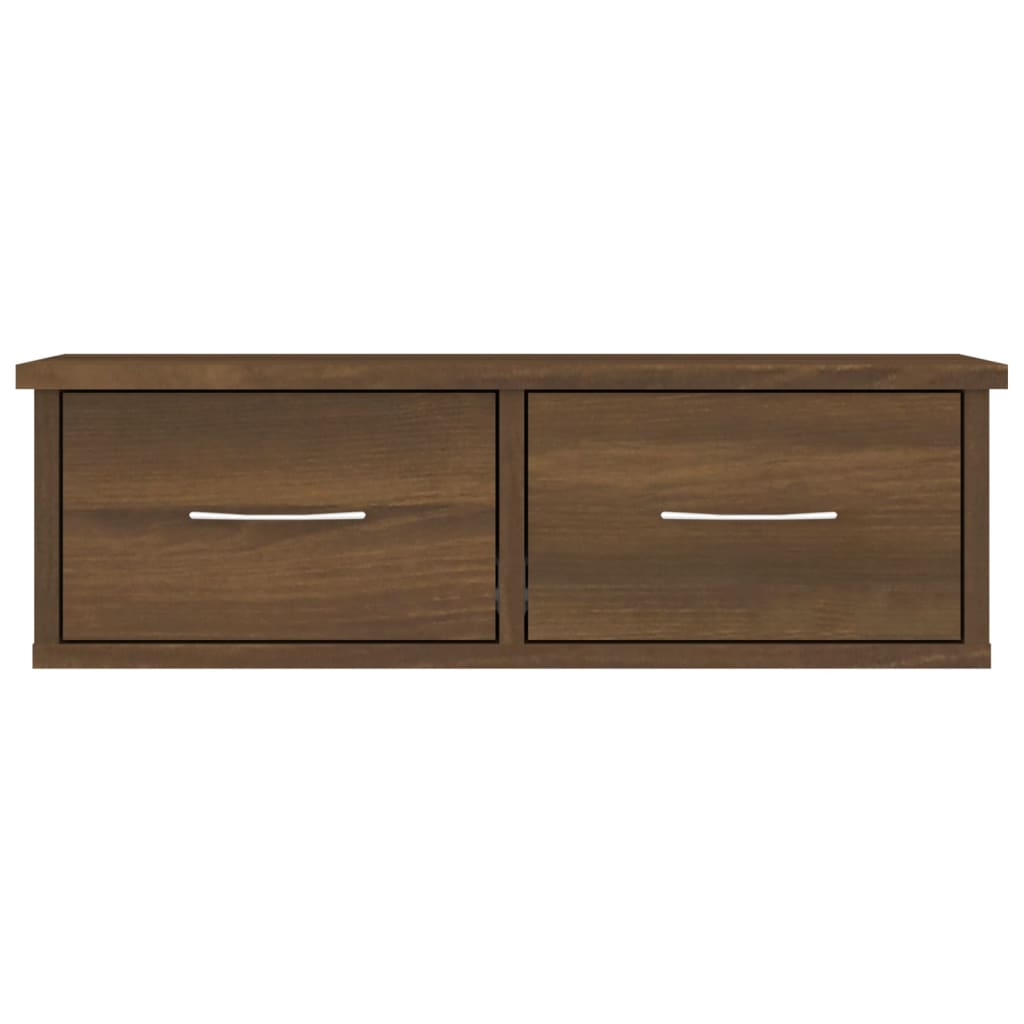 Wall cabinet, brown oak color, 60x26x18.5cm, wood