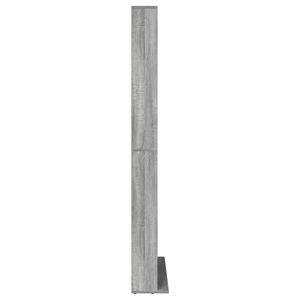 Spintelė kompaktiniams diskams, pilka, 102x23x177,5cm, mediena