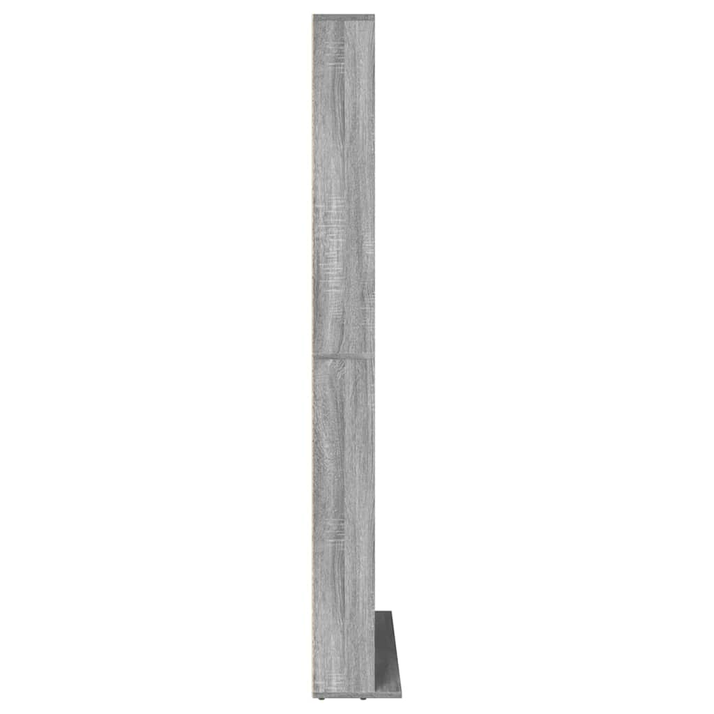Spintelė kompaktiniams diskams, pilka, 102x23x177,5cm, mediena