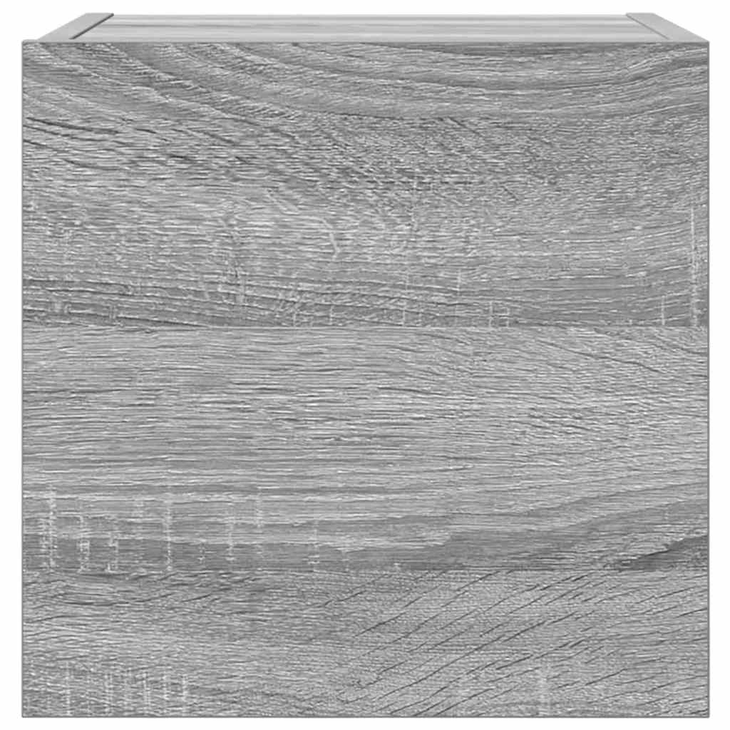 Sieninės televizoriaus spintelės, 2vnt., pilkos, 30,5x30x30cm