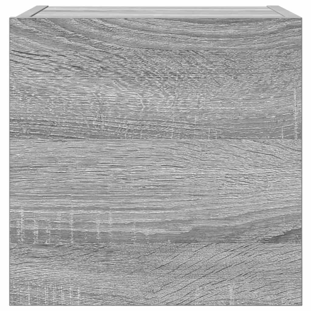 Sieninės televizoriaus spintelės, 2vnt., pilkos, 30,5x30x30cm