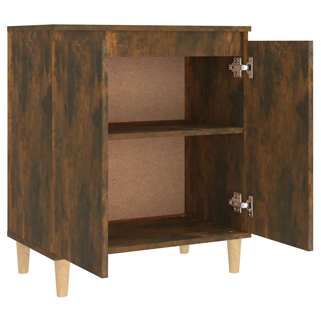 Side cabinet, smoke oak color, 60x35x70cm, wood