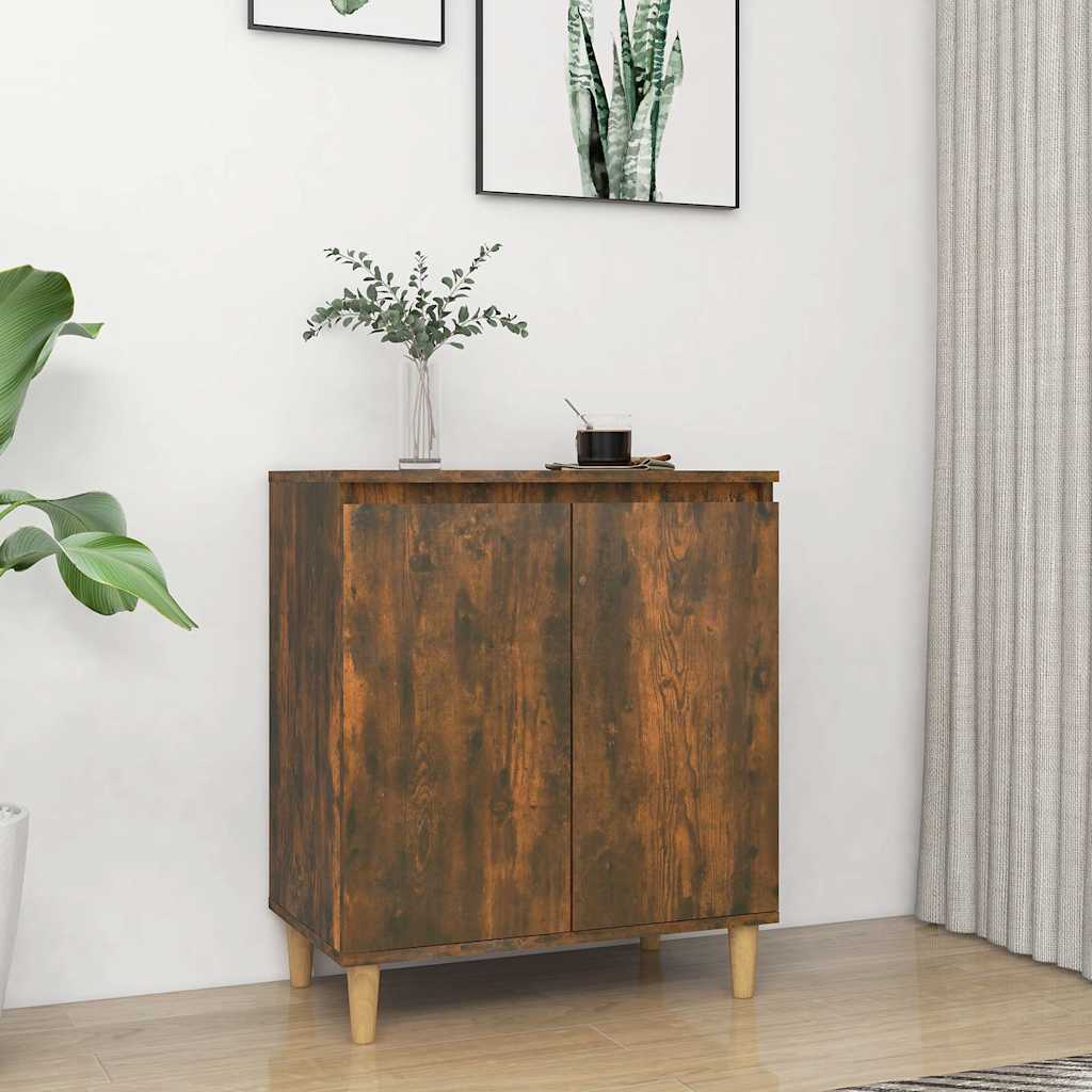 Side cabinet, smoke oak color, 60x35x70cm, wood