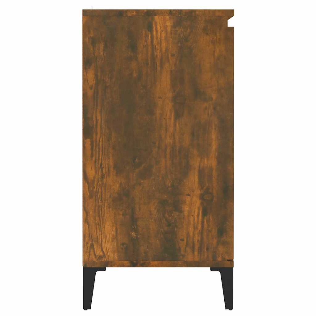Side cabinet, smoked oak color, 60x35x70cm, wood