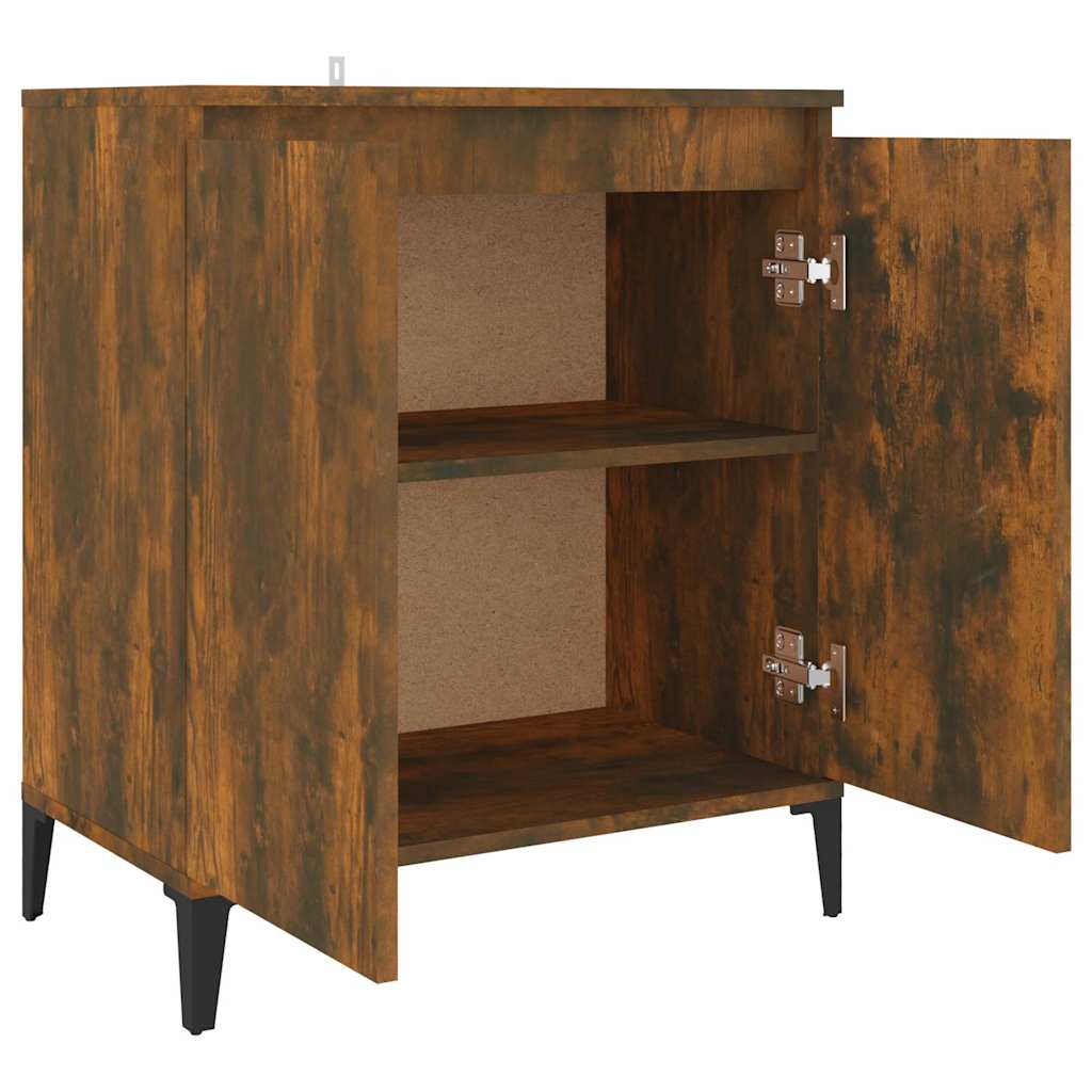 Side cabinet, smoked oak color, 60x35x70cm, wood