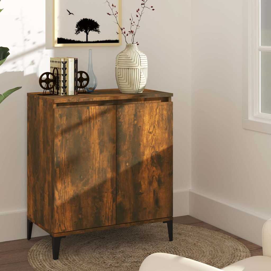 Side cabinet, smoked oak color, 60x35x70cm, wood