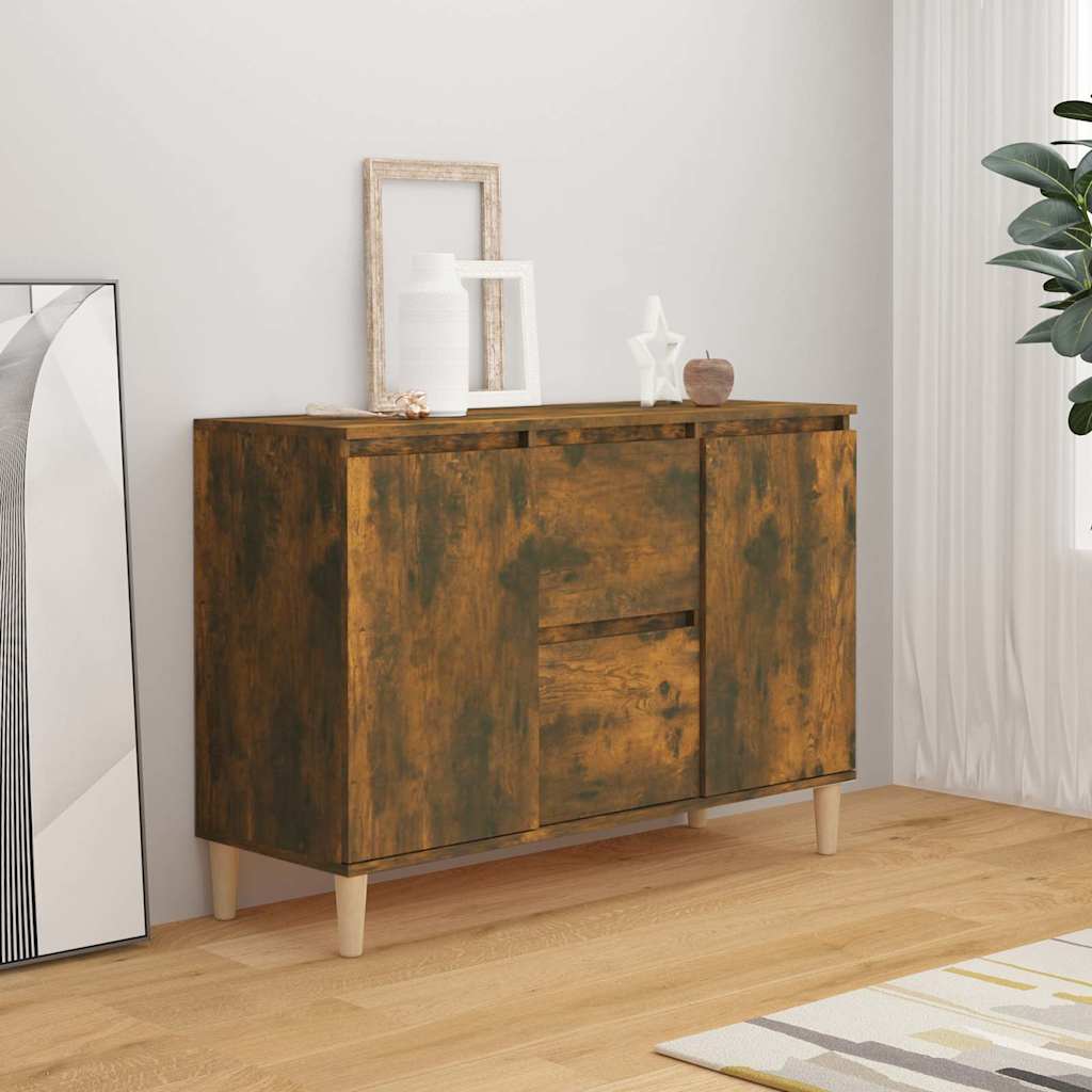 Sideboard, smoky oak, 101x35x70cm, engineered wood