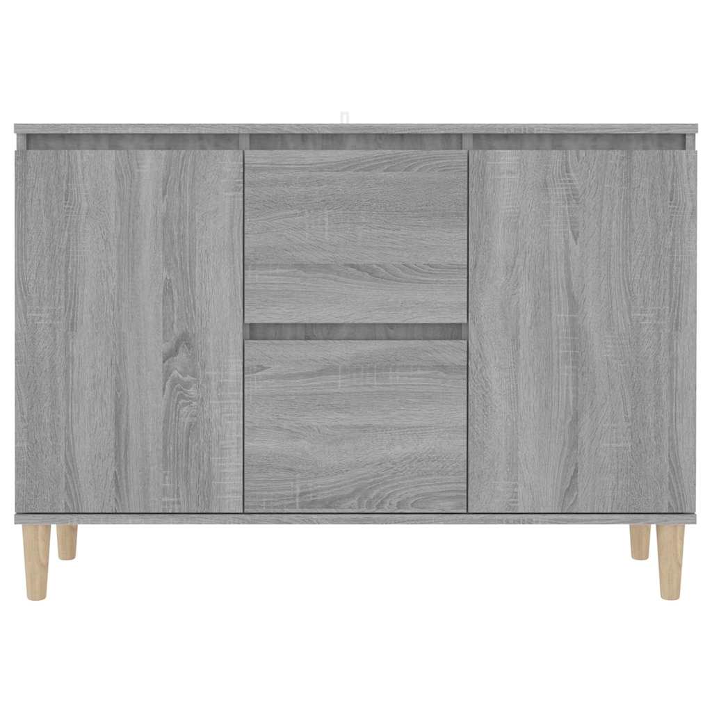 Sideboard, grey oak, 101x35x70cm, engineered wood