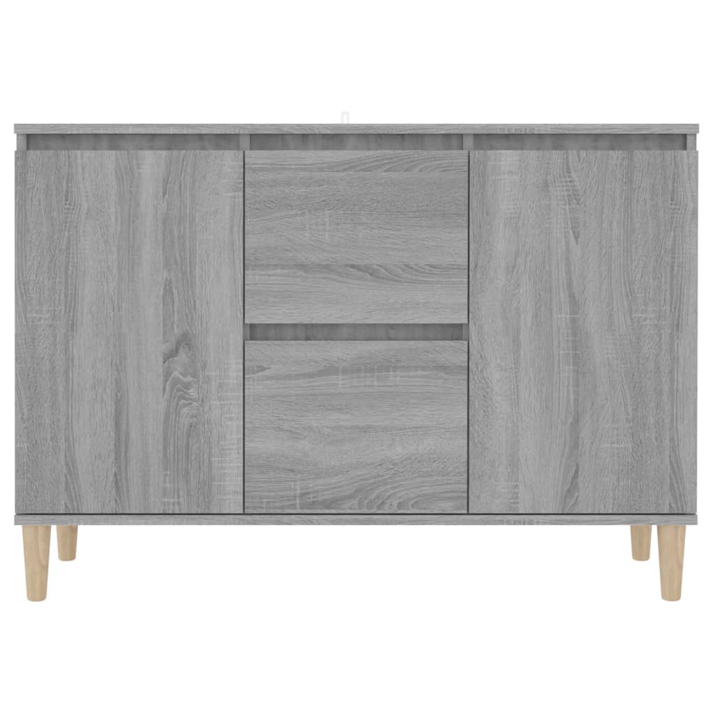 Šoninė spintelė, pilka ąžuolo, 101x35x70cm, apdirbta mediena