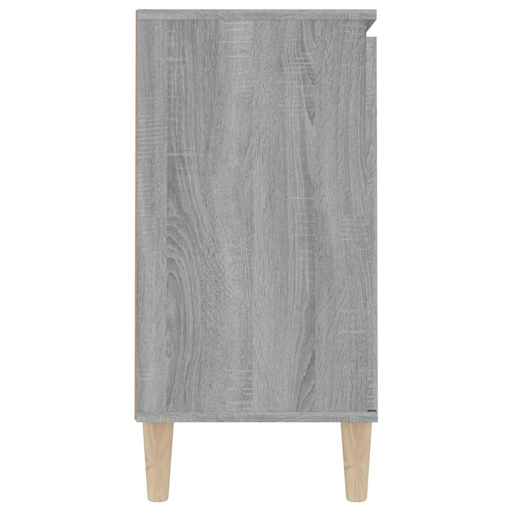 Sideboard, grey oak, 101x35x70cm, engineered wood