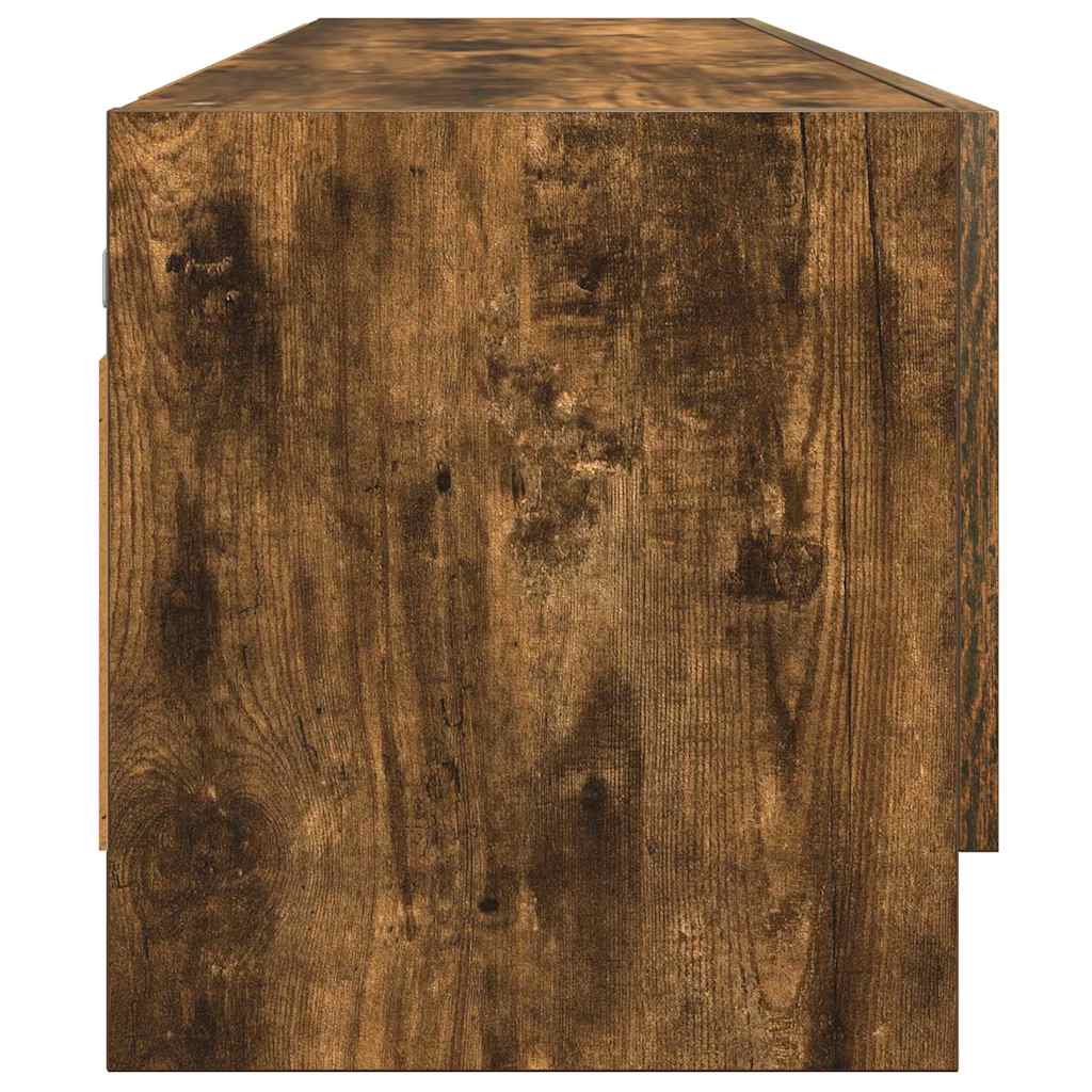 Drabužių spinta, dūminio ąžuolo spalvos, 100x32,5x35cm, mediena