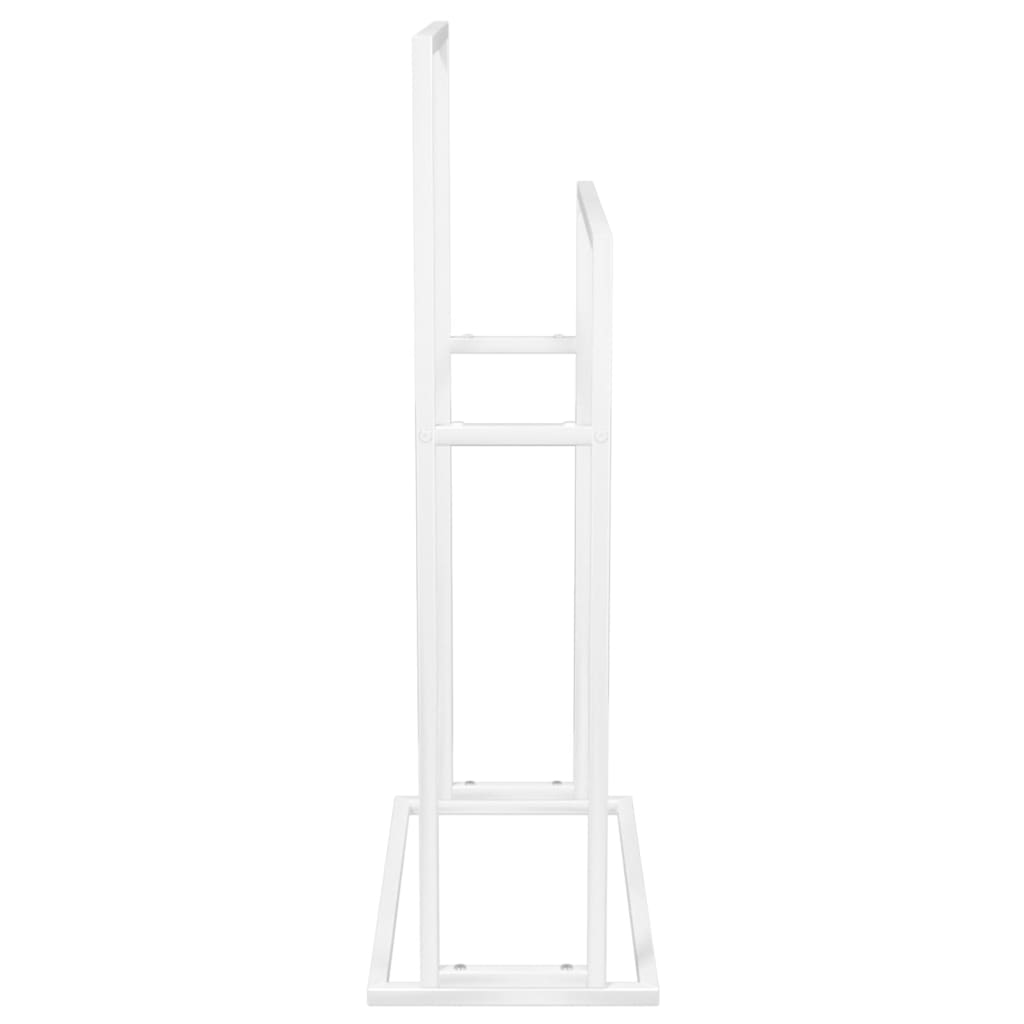 Statāms dvieļu turētājs, balts, 48x24x78,5cm, dzelzs