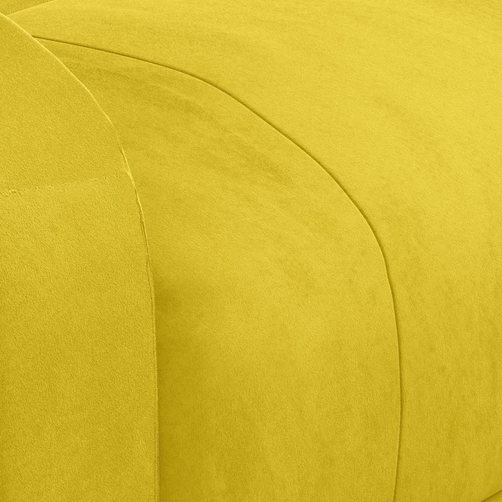 Electric massage chair, yellow, velvet