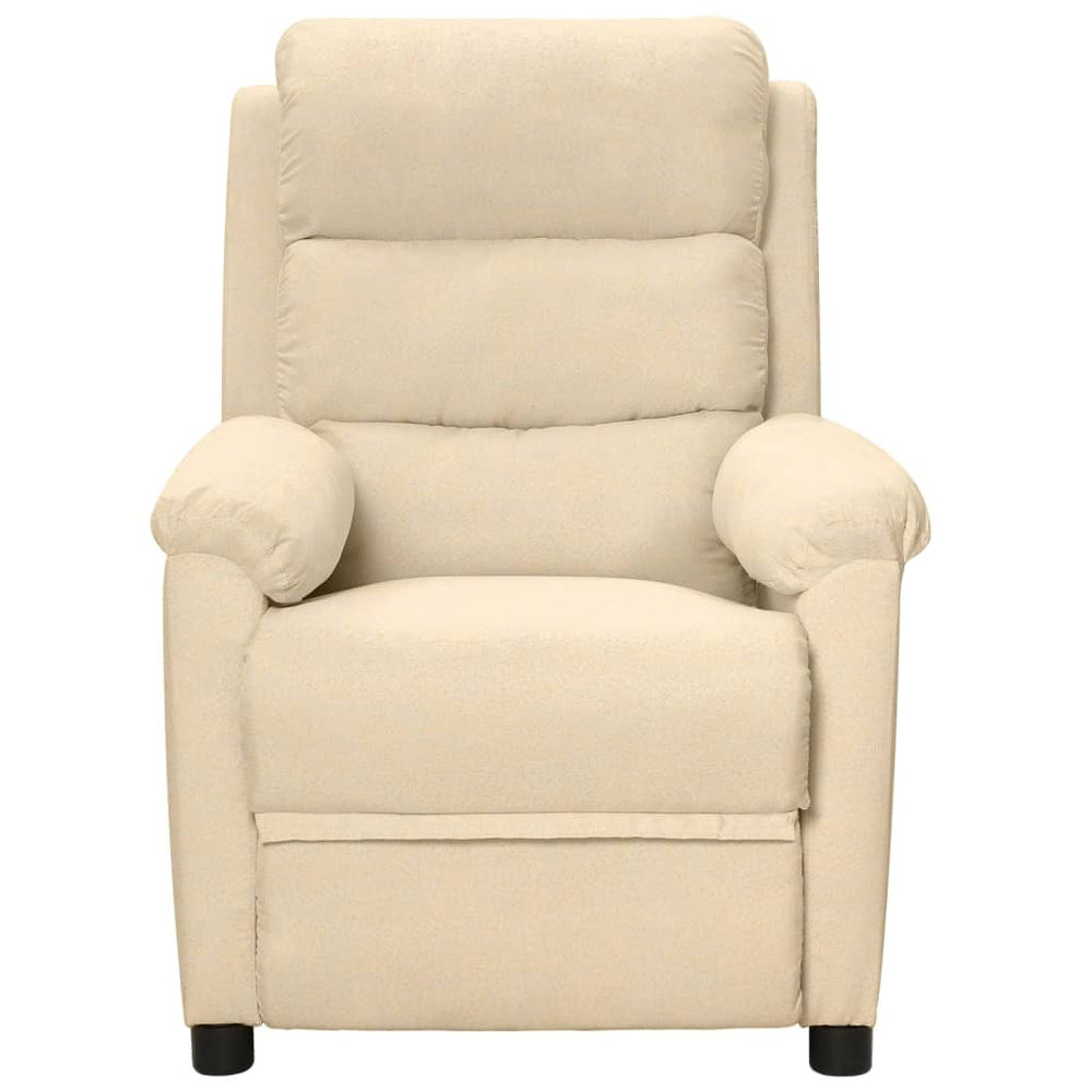 Electric massage chair, cream, fabric