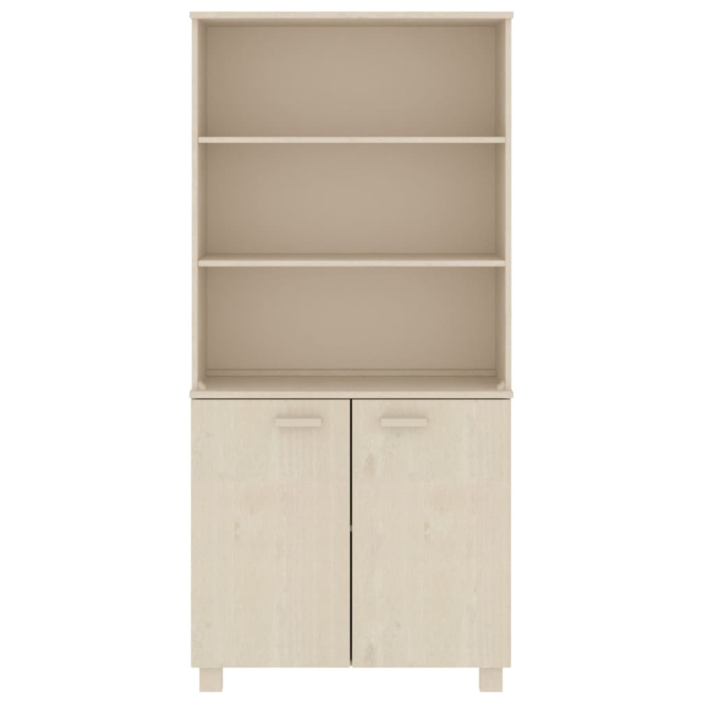 HAMAR chest of drawers, honey brown, solid pine wood