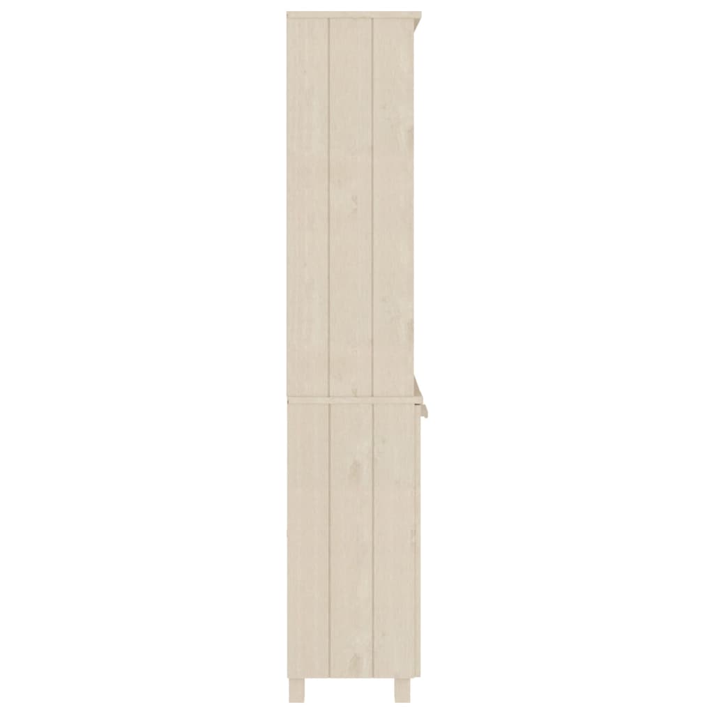 HAMAR chest of drawers, honey brown, solid pine wood