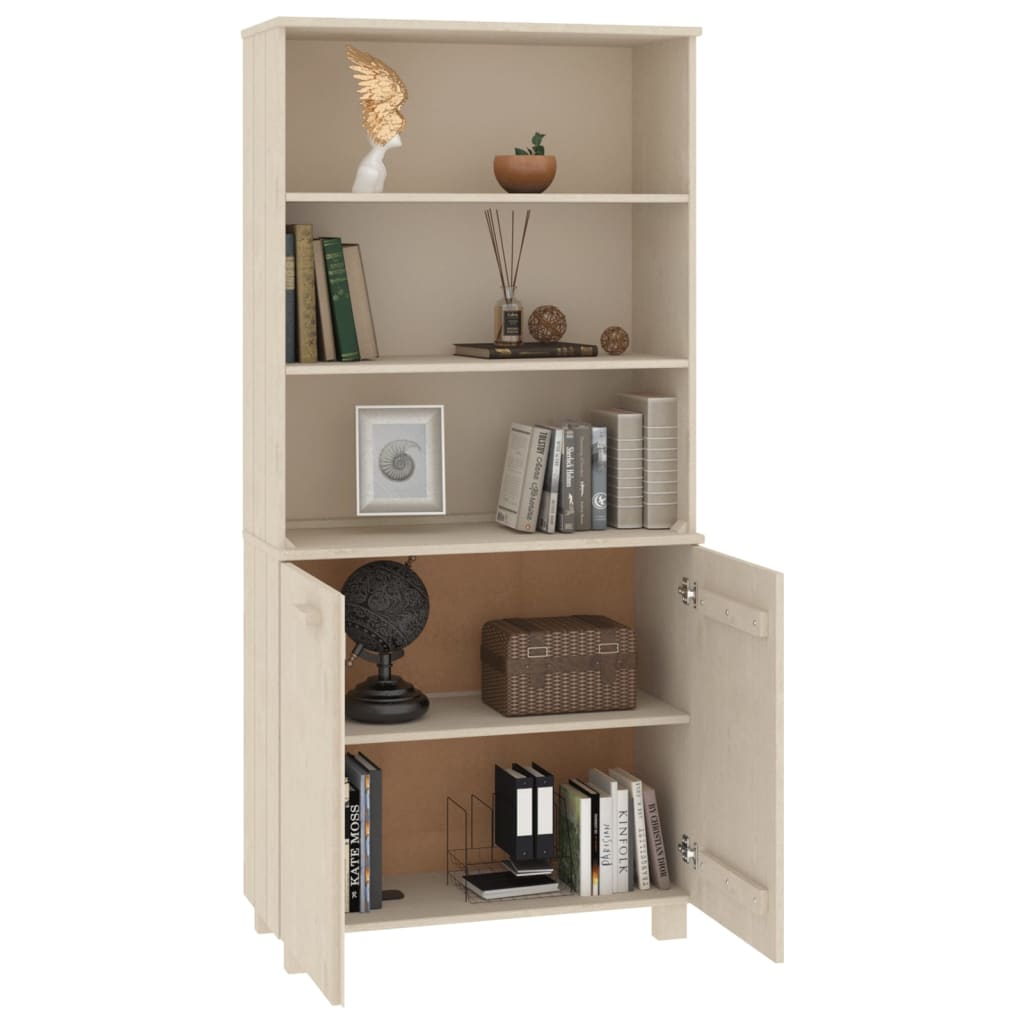 HAMAR chest of drawers, honey brown, solid pine wood
