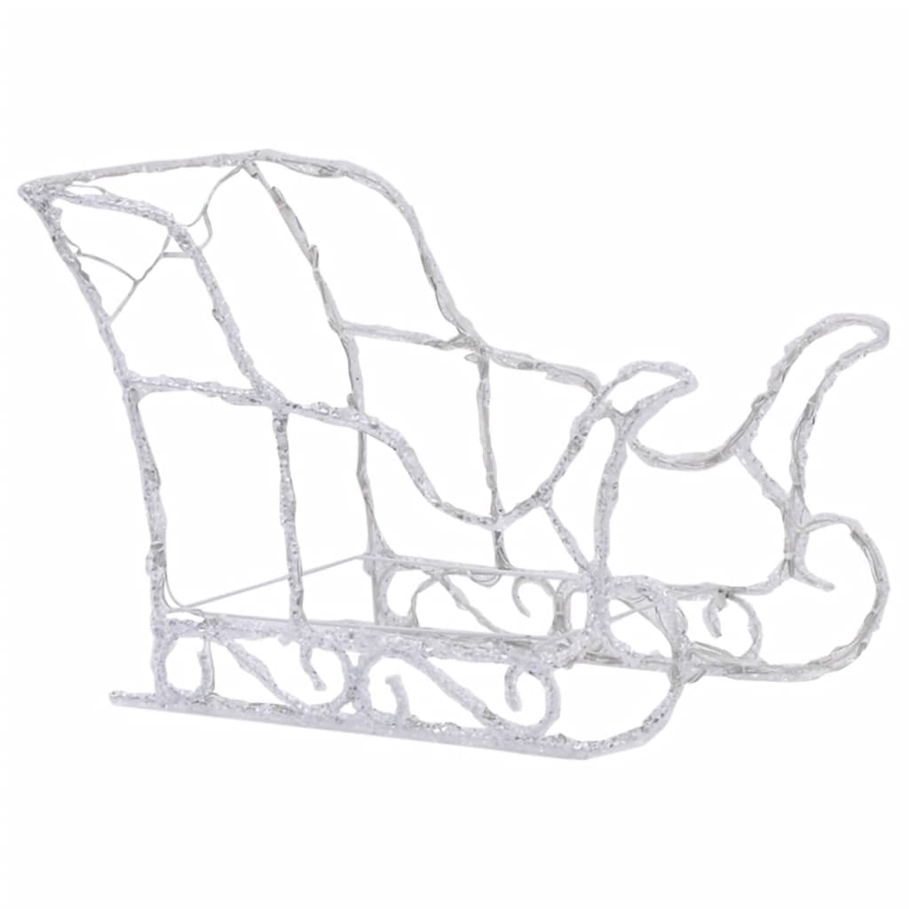 Kalėdų dekoracija elniai ir rogės JOY, akrilas, 320 LED