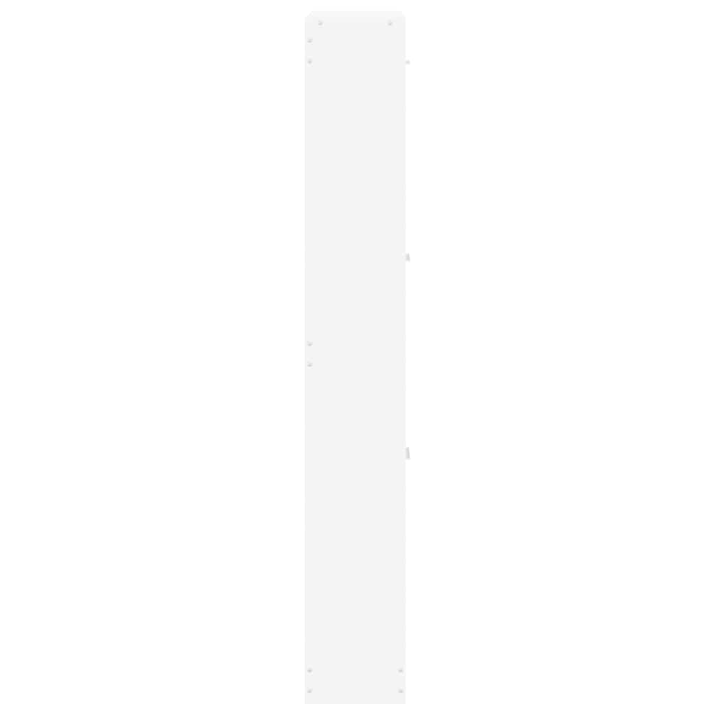 Shoe cabinet, white, 59x17x108 cm, engineered wood