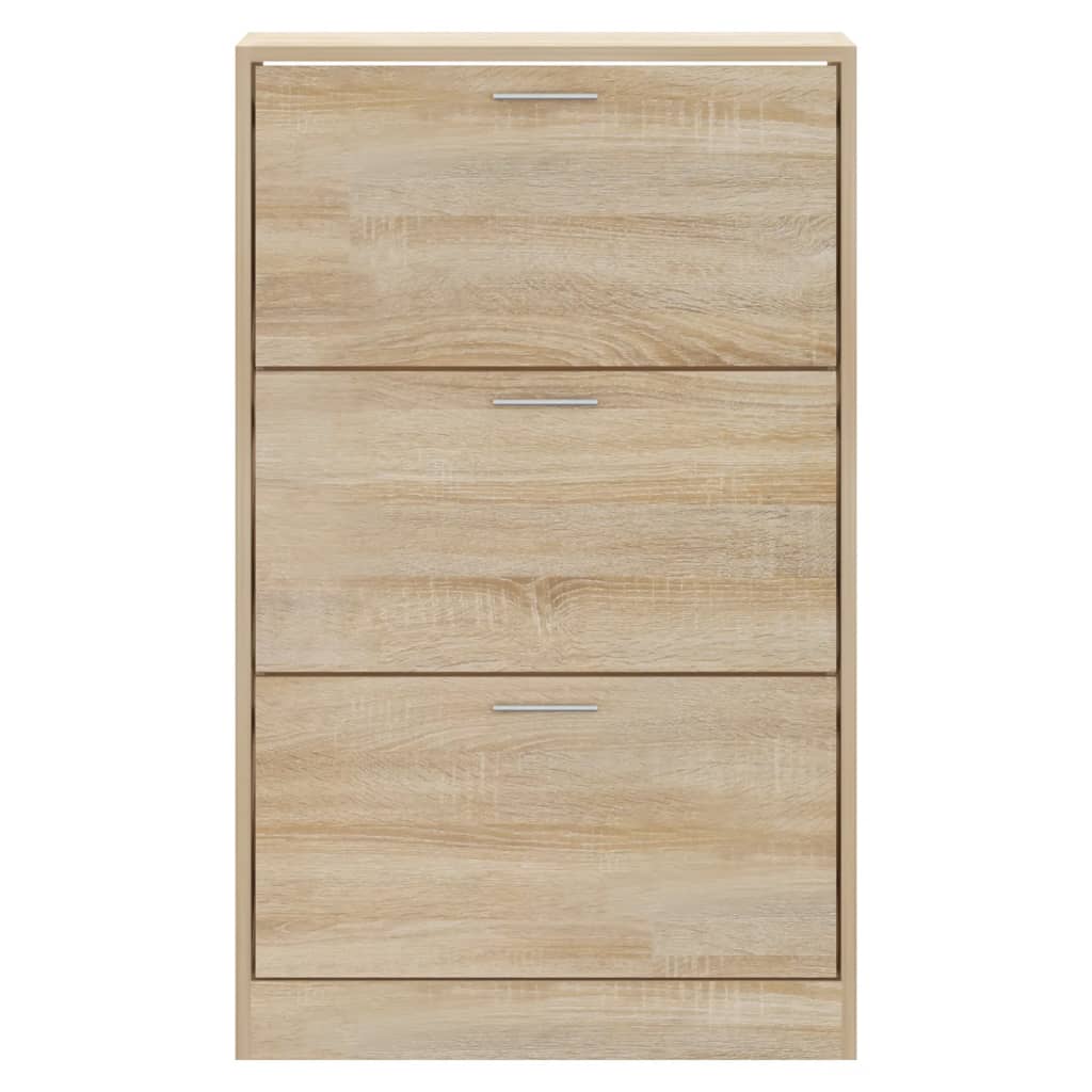 Shoe cabinet, Sonoma oak, 63x24x103cm, engineered wood