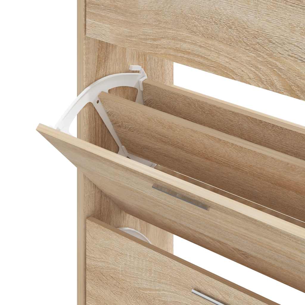 Shoe cabinet, Sonoma oak, 63x24x103cm, engineered wood
