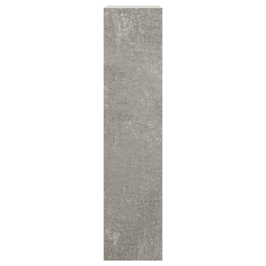 Skapītis apaviem, betona pelēks, 63x24x103cm, apstrādāta koksne