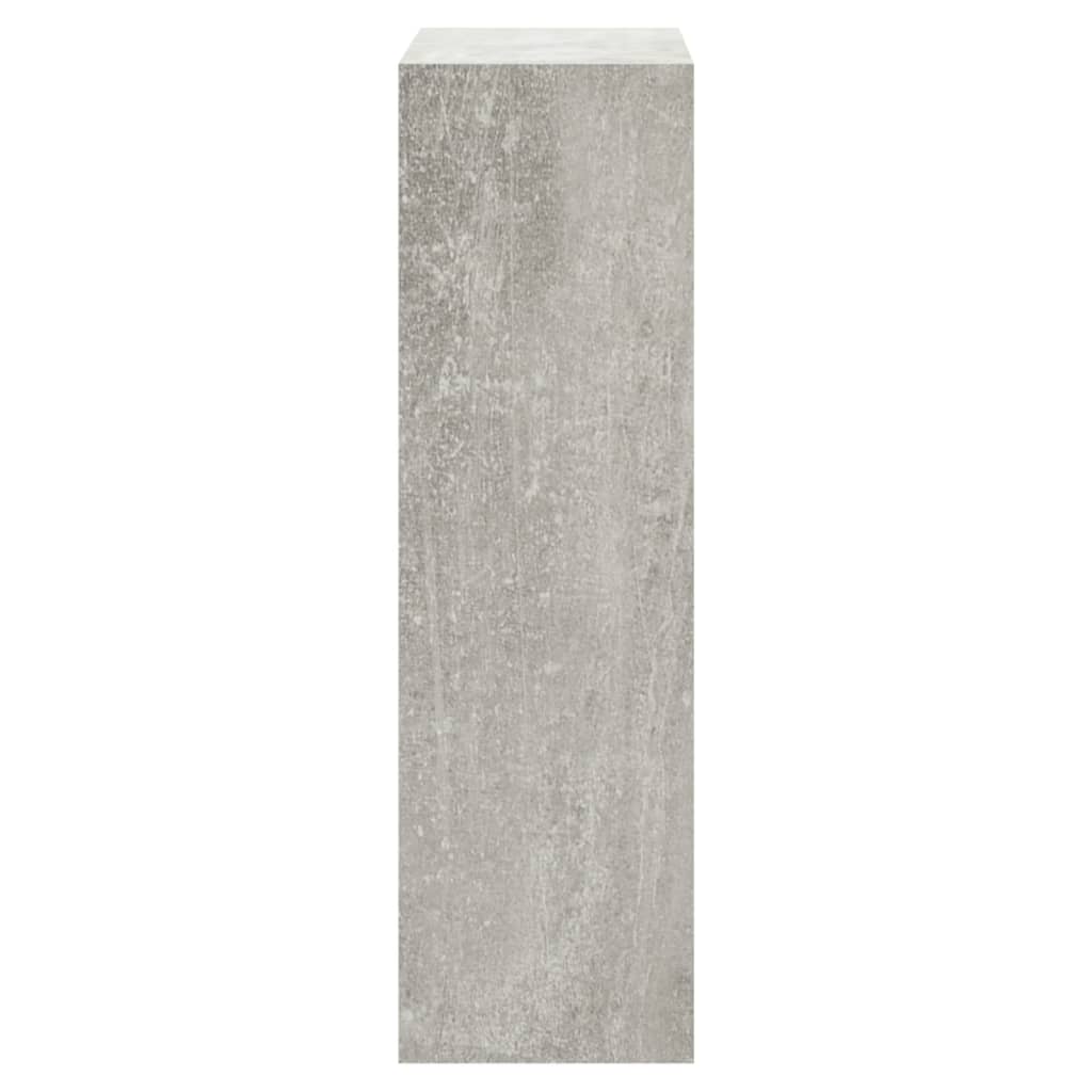 Shoe cabinet, concrete grey, 63x24x81cm, engineered wood