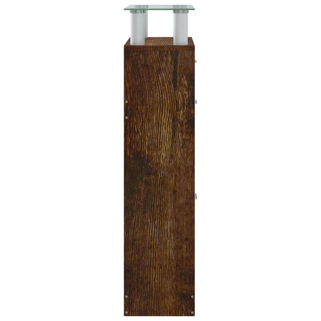 Apavu skapis, dūmu ozols, 63x24x104cm, apstrādāta koksne