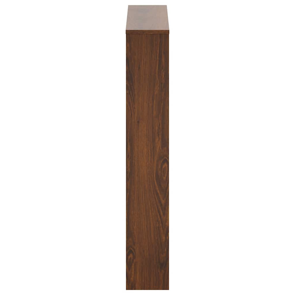 Batų spintelė su veidrodžiu, 3 aukštų, ruda, 63x17x102,5cm