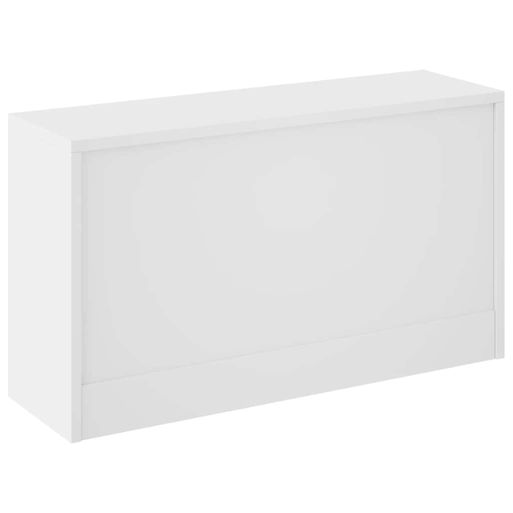 Apavu soliņš, spīdīgi balts, 80x24x45cm, inženierijas koksne