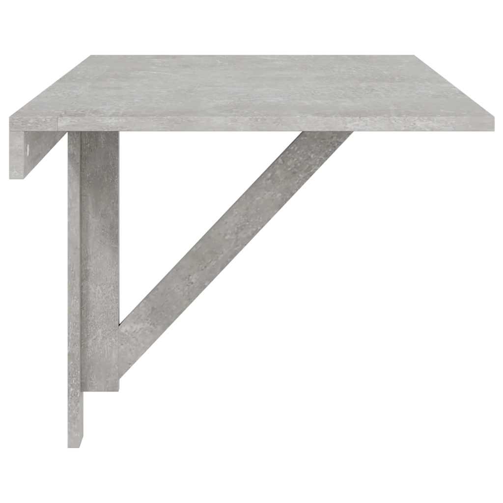Foldable Wall Table, Grey, 100x60x56cm, Wood