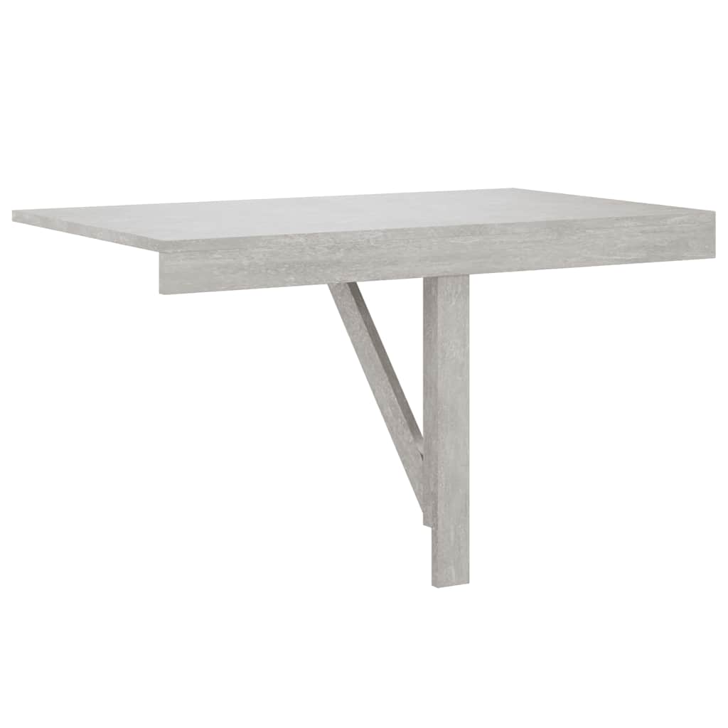Foldable Wall Table, Grey, 100x60x56cm, Wood