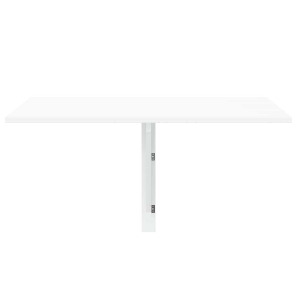 Sulankstomas sieninis staliukas, baltas, 100x60x56cm, mediena