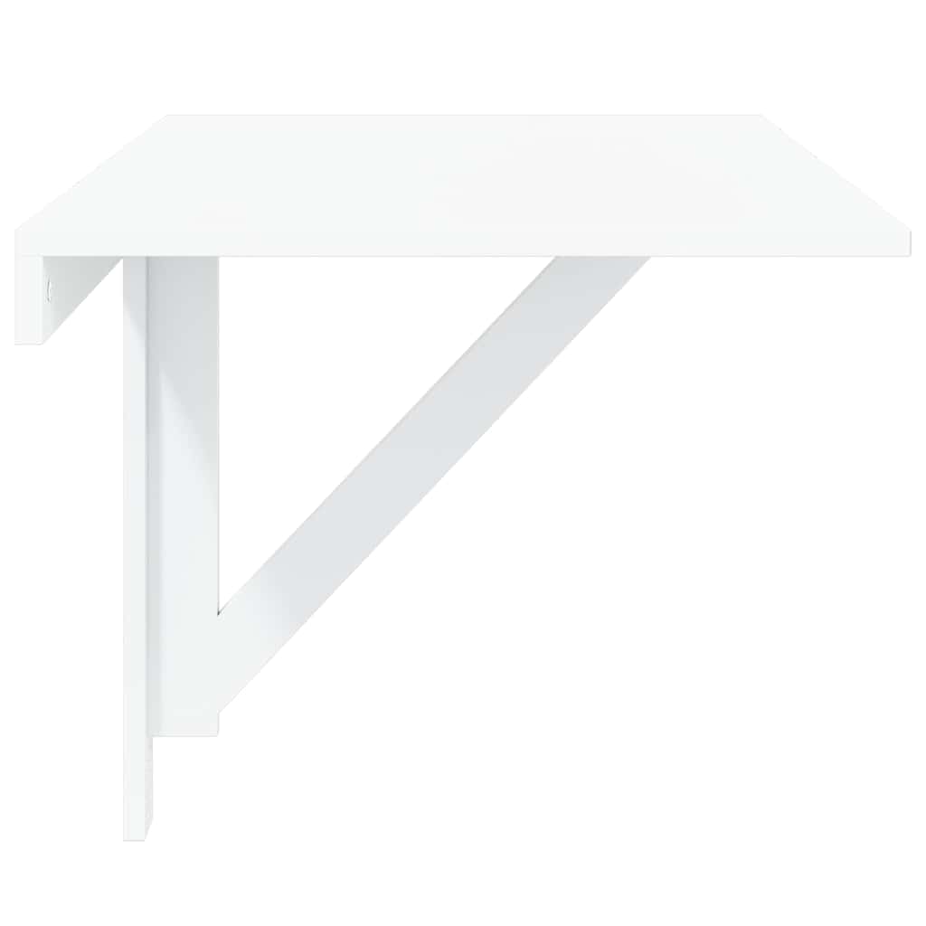 Folding wall-mounted table, white, 100x60x56cm, wood