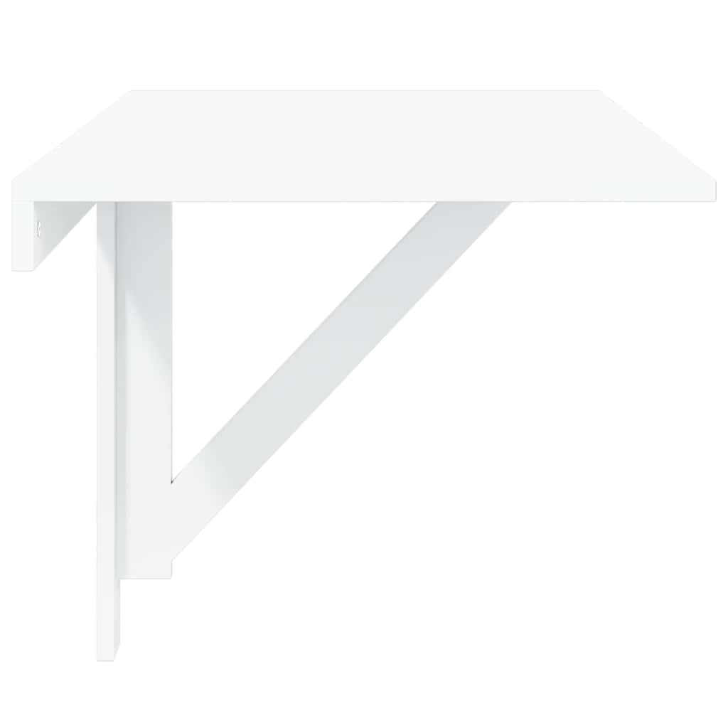 Sulankstomas sieninis staliukas, baltas, 100x60x56cm, mediena