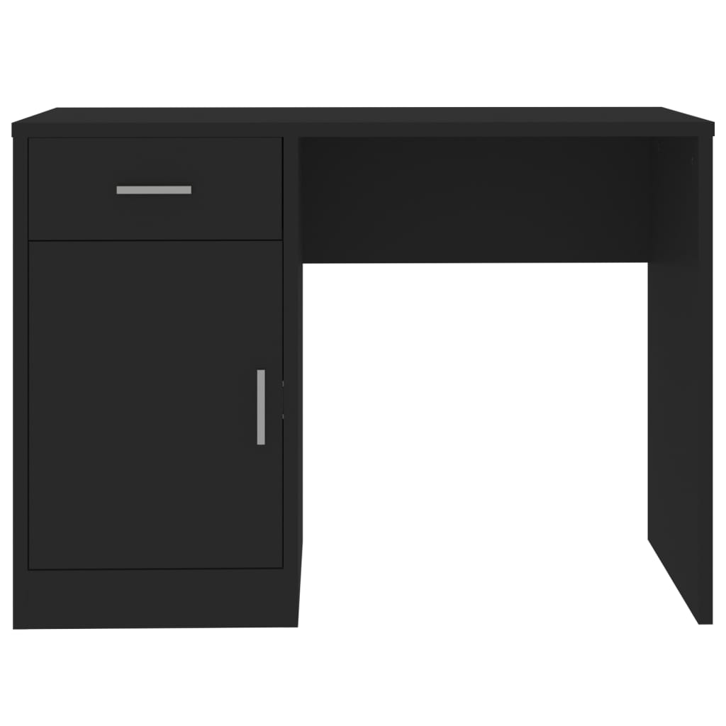 Desk, black, 100x40x73cm, wood
