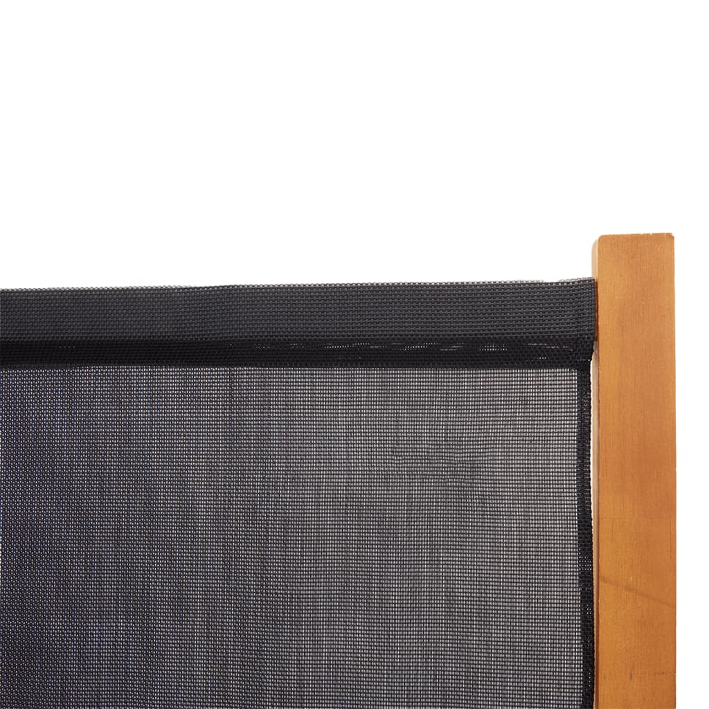 Kambario pertvara, 5 dalių, juodos spalvos, 350x180cm