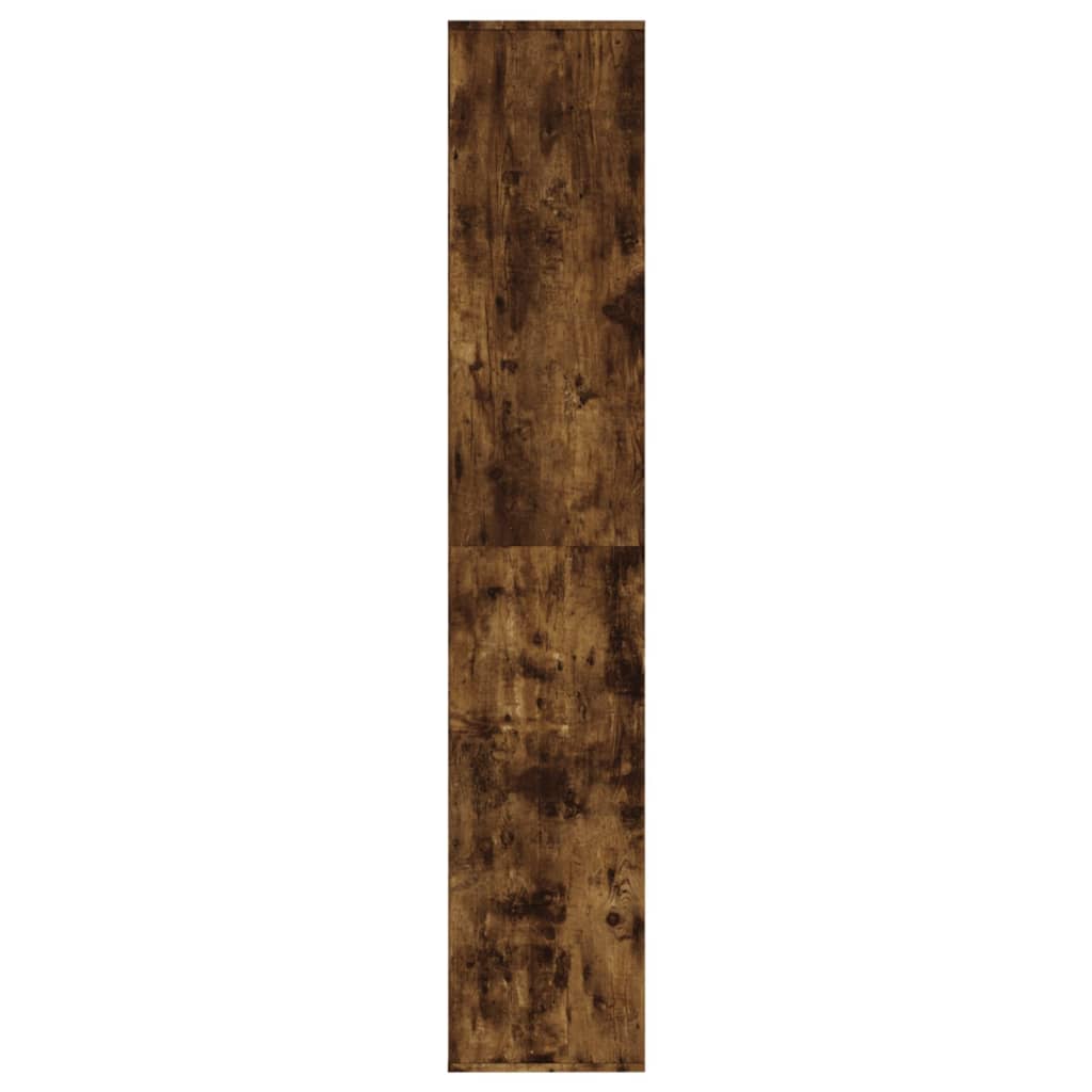 Shoe cabinet, smoky oak, 54x34x183cm, wood
