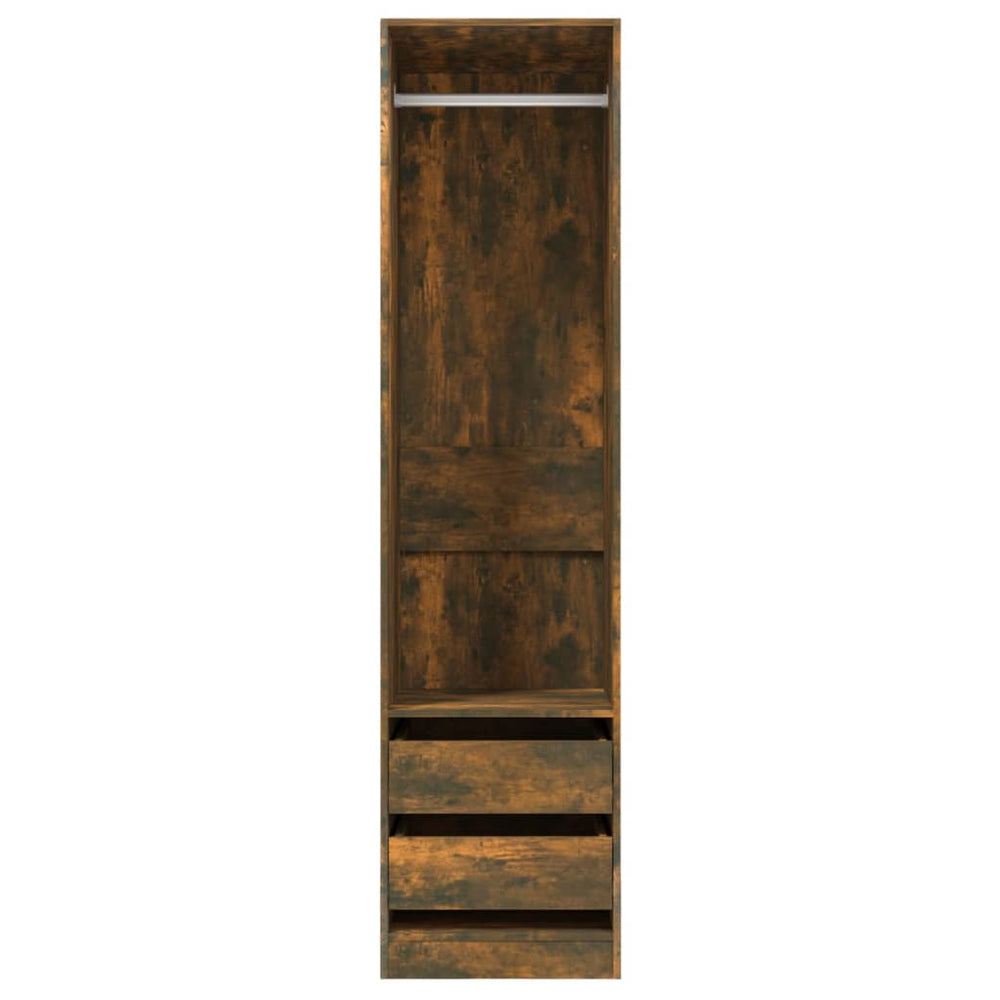 Wardrobe with drawers, oak, 50x50x200cm, wood