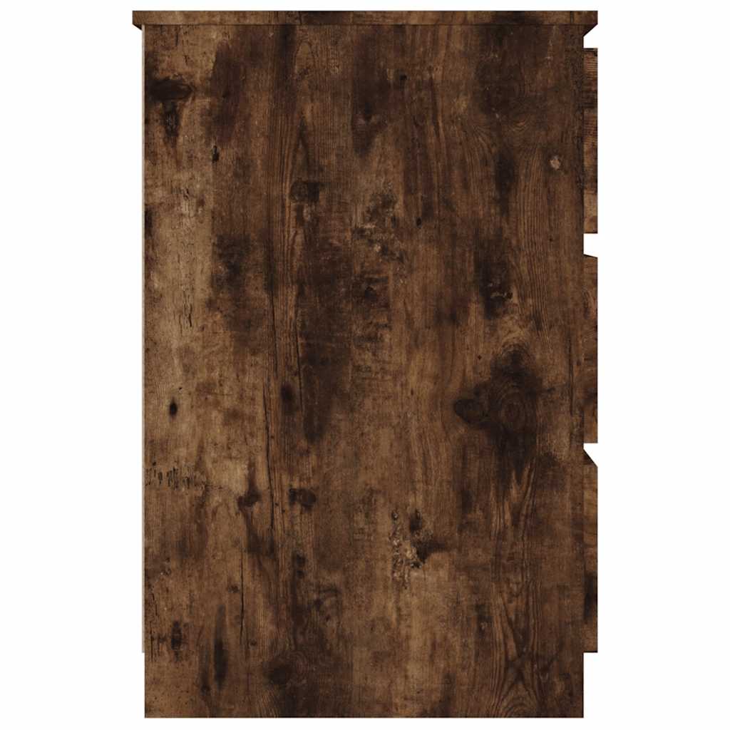 Desk, smoked oak, 140x50x77cm, wood