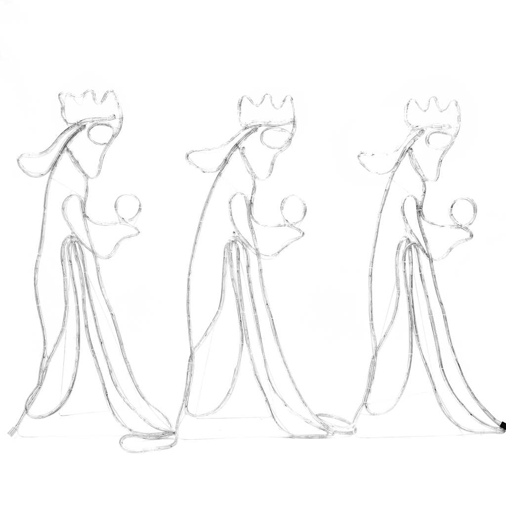 Kalėdinė dekoracija Trys Karaliai su 504 LED WHISPER, 99,5x45,5cm