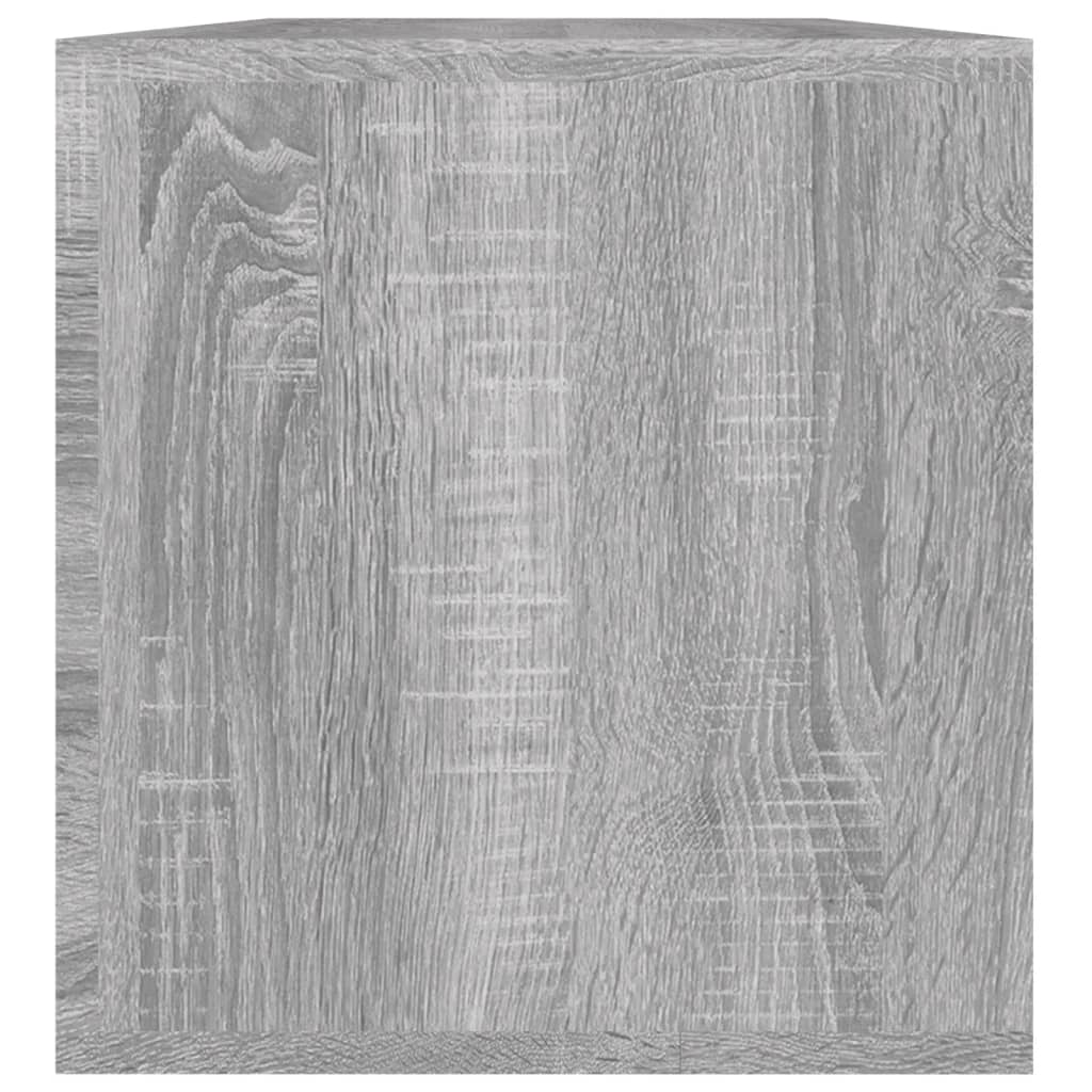 Vinila plašu kaste, pelēka, 71x34x36cm, koks