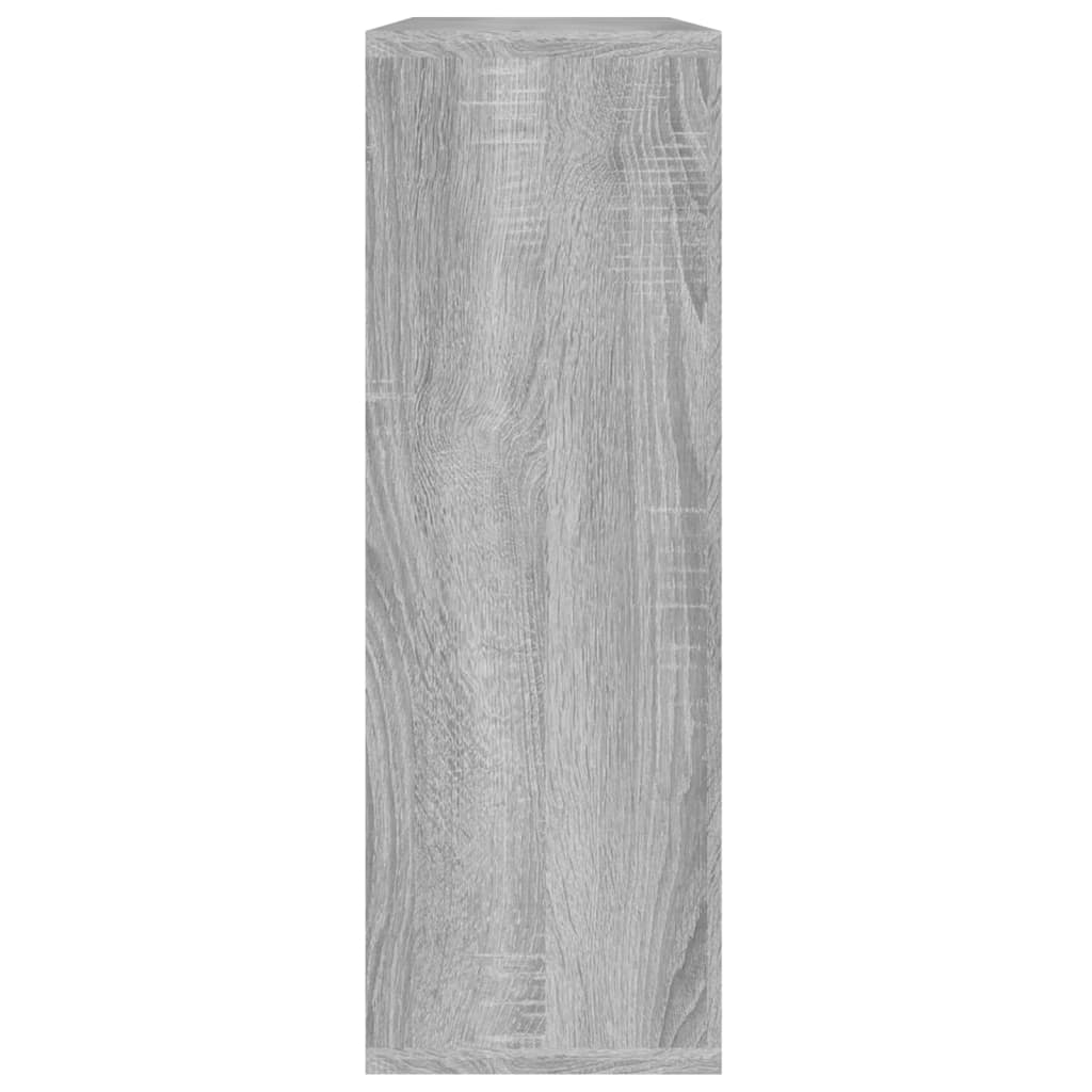 Wall shelf, grey oak, 104x20x58.5cm, engineered wood