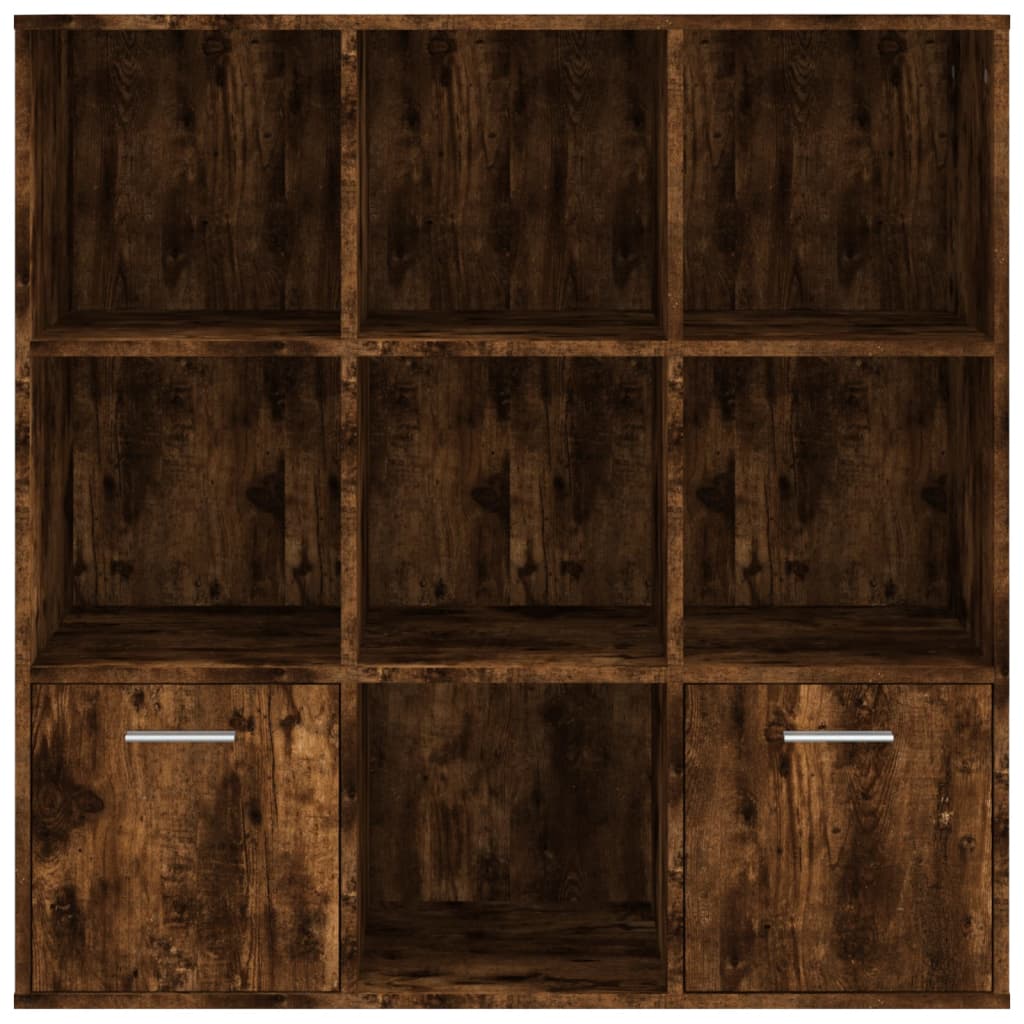 Bookcase, smoky oak, 98x30x98cm