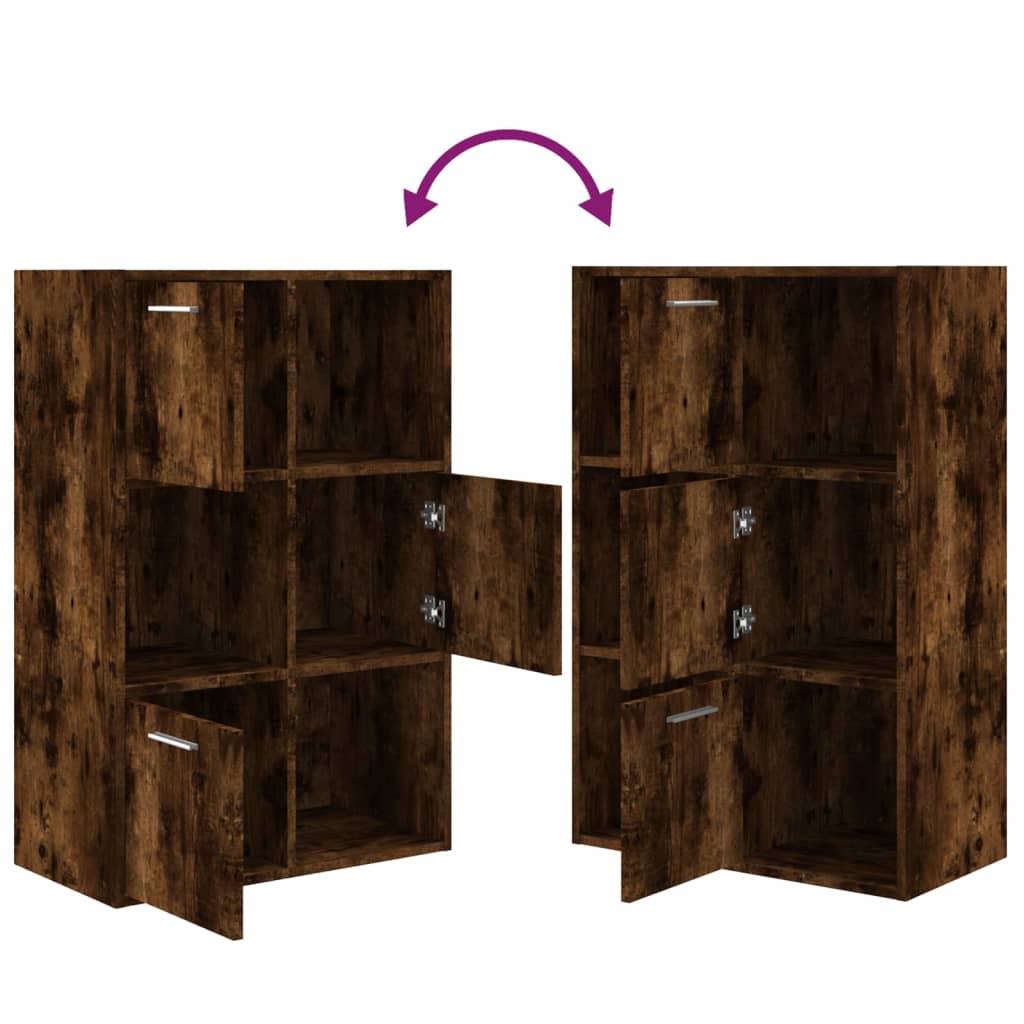 Cabinet, smoky oak, 60x29.5x90cm