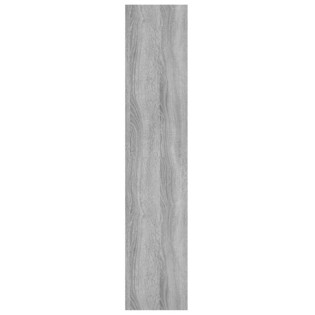 Wall shelf, grey oak, 90x16x78cm, engineered wood