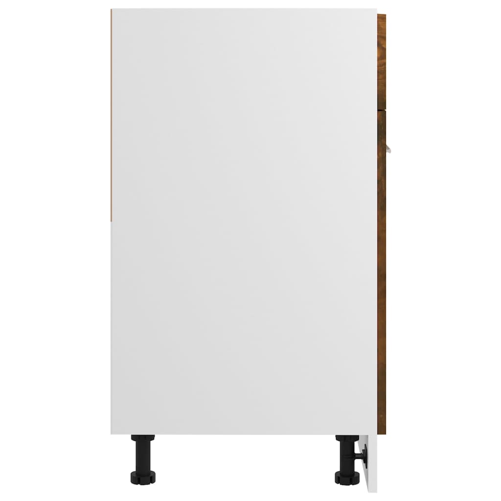 Base cabinet with drawer, "Lyon", oak, 60x46x81.5cm