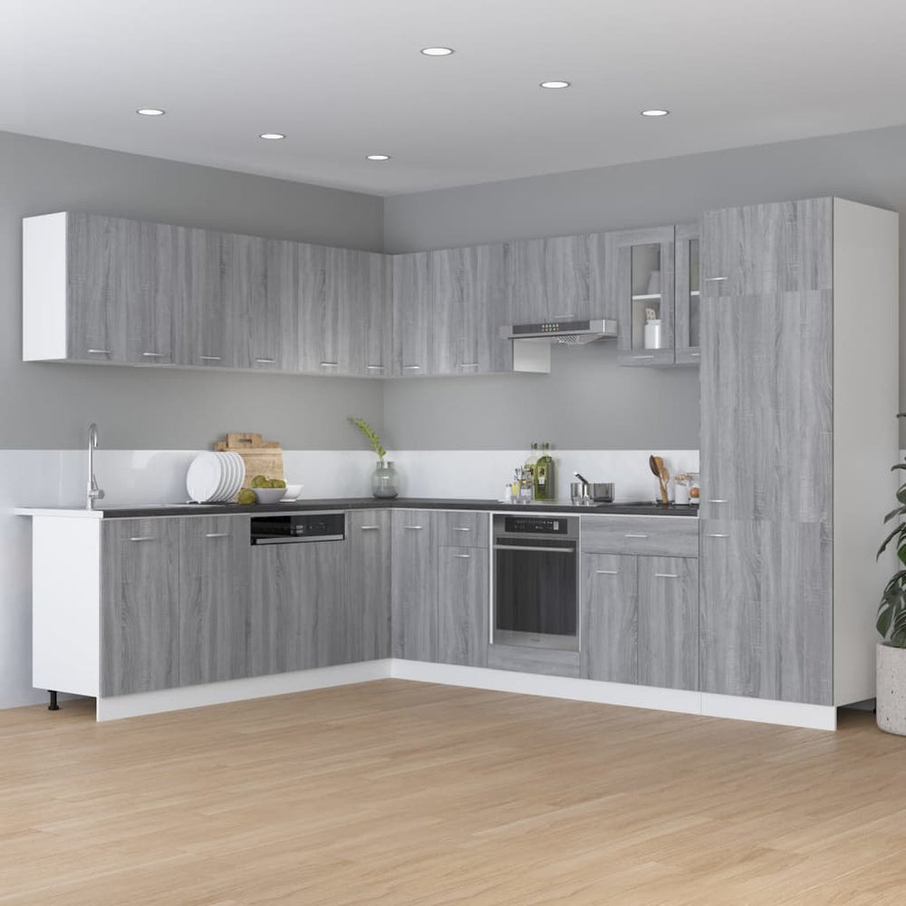 Base cabinet with drawer, "Lyon", grey, 60x46x81.5cm